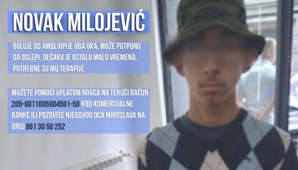 ПОГОРШАНО СТАЊЕ НОВАКА МИЛОЈЕВИЋА (13) ОТАЦ ВАПИ ЗА ПОМОЋ!