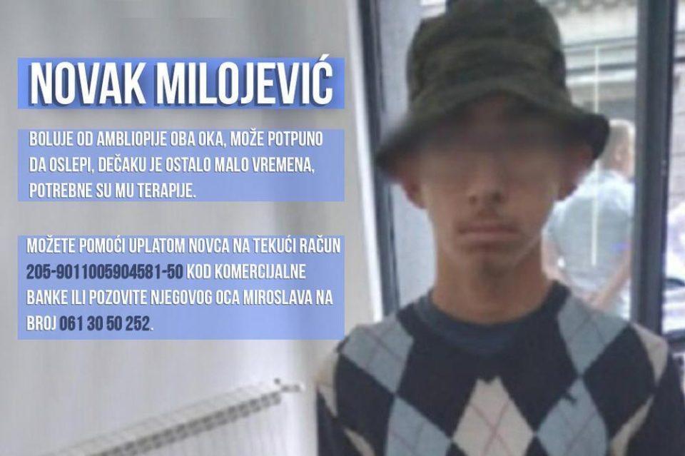 NOVAK MILOJEVIC ПОГОРШАНО СТАЊЕ НОВАКА МИЛОЈЕВИЋА (13) ОТАЦ ВАПИ ЗА ПОМОЋ!